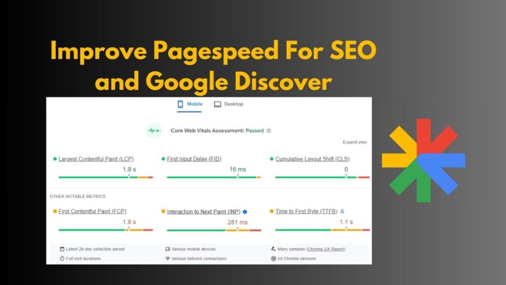How to Improve Pagespeed For Google Discover